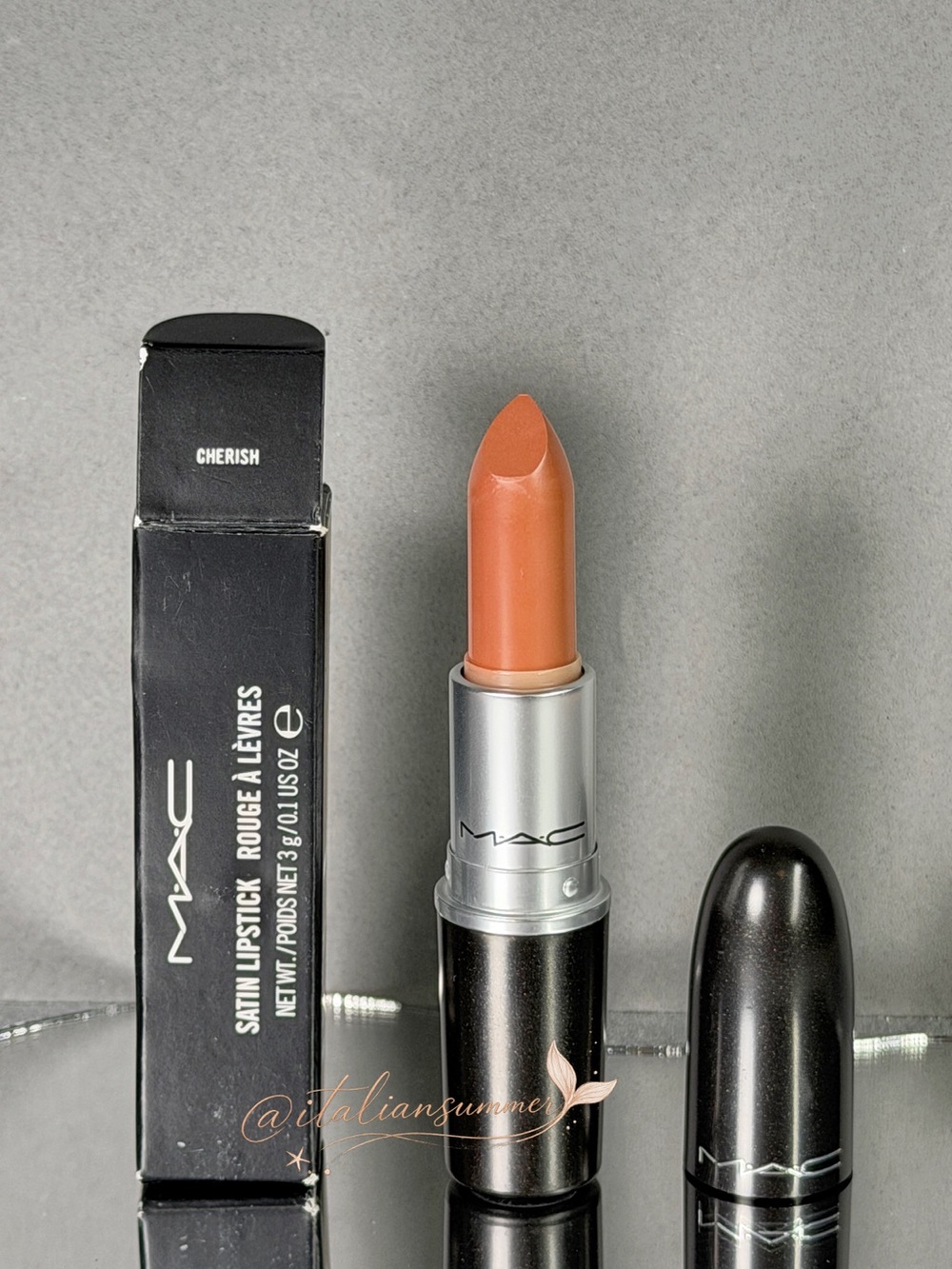 MAC Satin Lipstick CHERISH Discontinued Original Formula Full Size New In Box